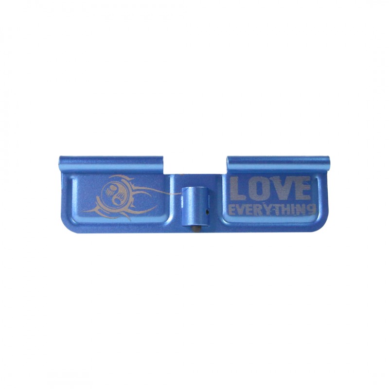 AR-15 Ejection Port Cover | Dust Cover Assembly |BLUE- Fear Nothing - Love Everything