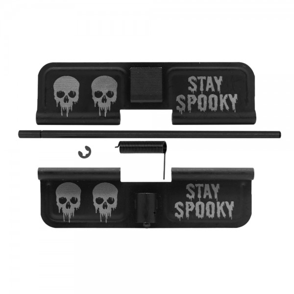 AR-15 Ejection Port Cover | Dust Cover Assembly- Skull Stay Spooky  AR-15 Ejection Port Cover | Dust Cover Assembly- Skull Stay Spooky