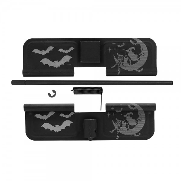 AR-15 Ejection Port Cover | Dust Cover Assembly- Witch on the moon  AR-15 Ejection Port Cover | Dust Cover Assembly- Witch on the moon