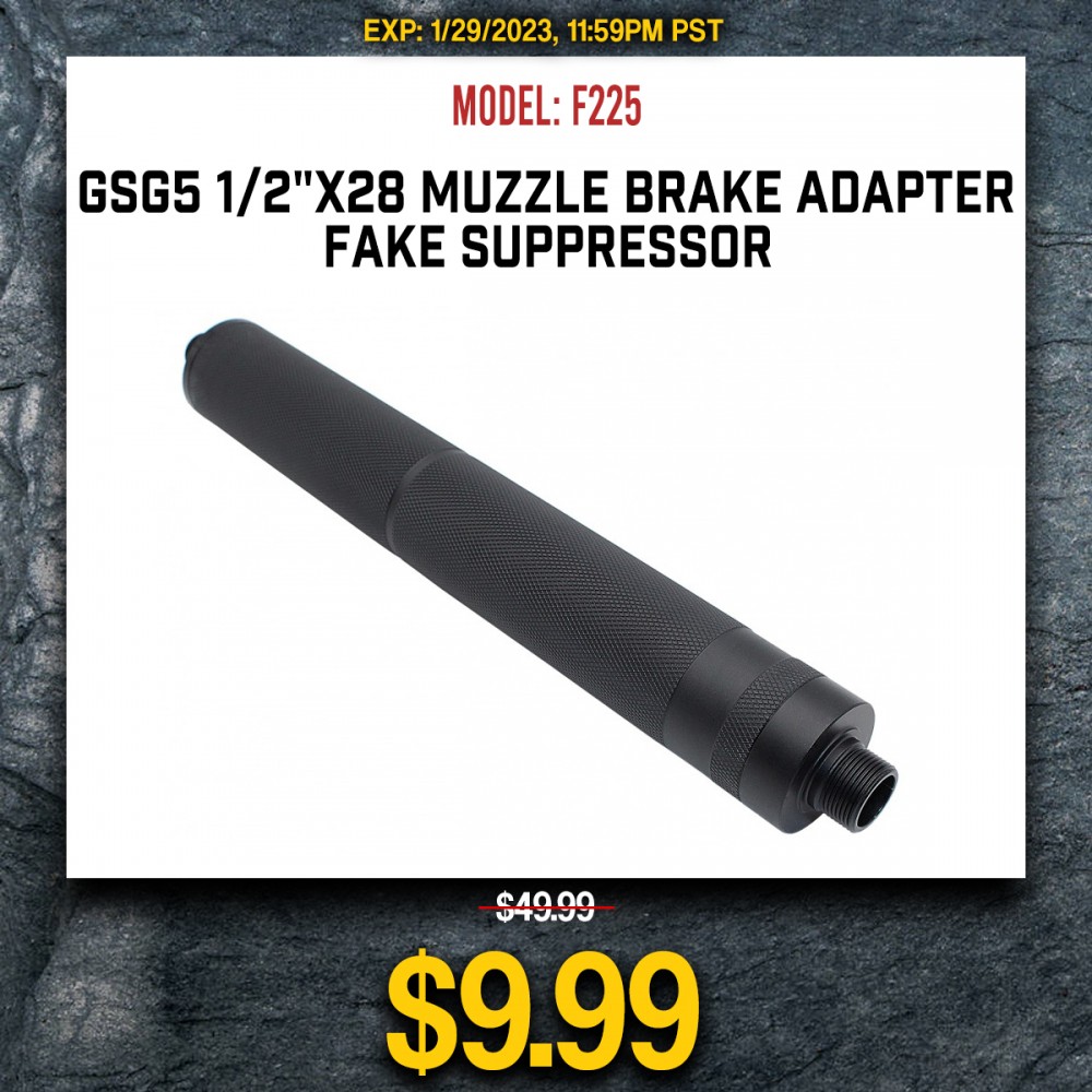 GSG5 1/2"x28 Muzzle Brake Adapter/ Fake Suppressor GSG5 1/2"x28 Muzzle Brake Adapter/ Fake Suppressor