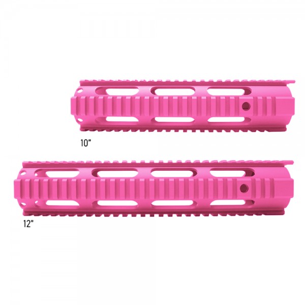 CERAKOTE PINK| AR-15 Free Float Quad Rail Handguard -Length Option CERAKOTE PINK| AR-15 Free Float Quad Rail Handguard -Length Option
