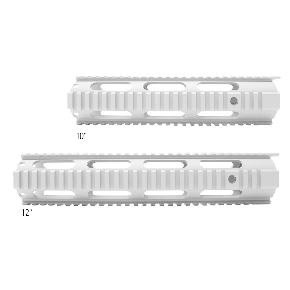 CERAKOTE WHITE| AR-15 Free Float Quad Rail Handguard -Length Option