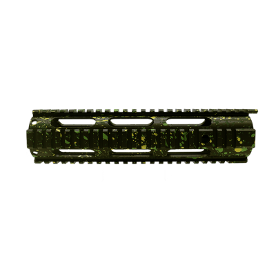 CERAKOTE SPLATTER ODG| AR-15 10'' Free Float Quad Rail Handguard - Base ODG - Pattern - HLG.LEM.ZBG
