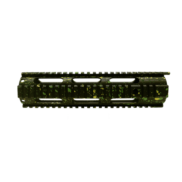 CERAKOTE SPLATTER ODG| AR-15 10'' Free Float Quad Rail Handguard - Base ODG - Pattern - HLG.LEM.ZBG