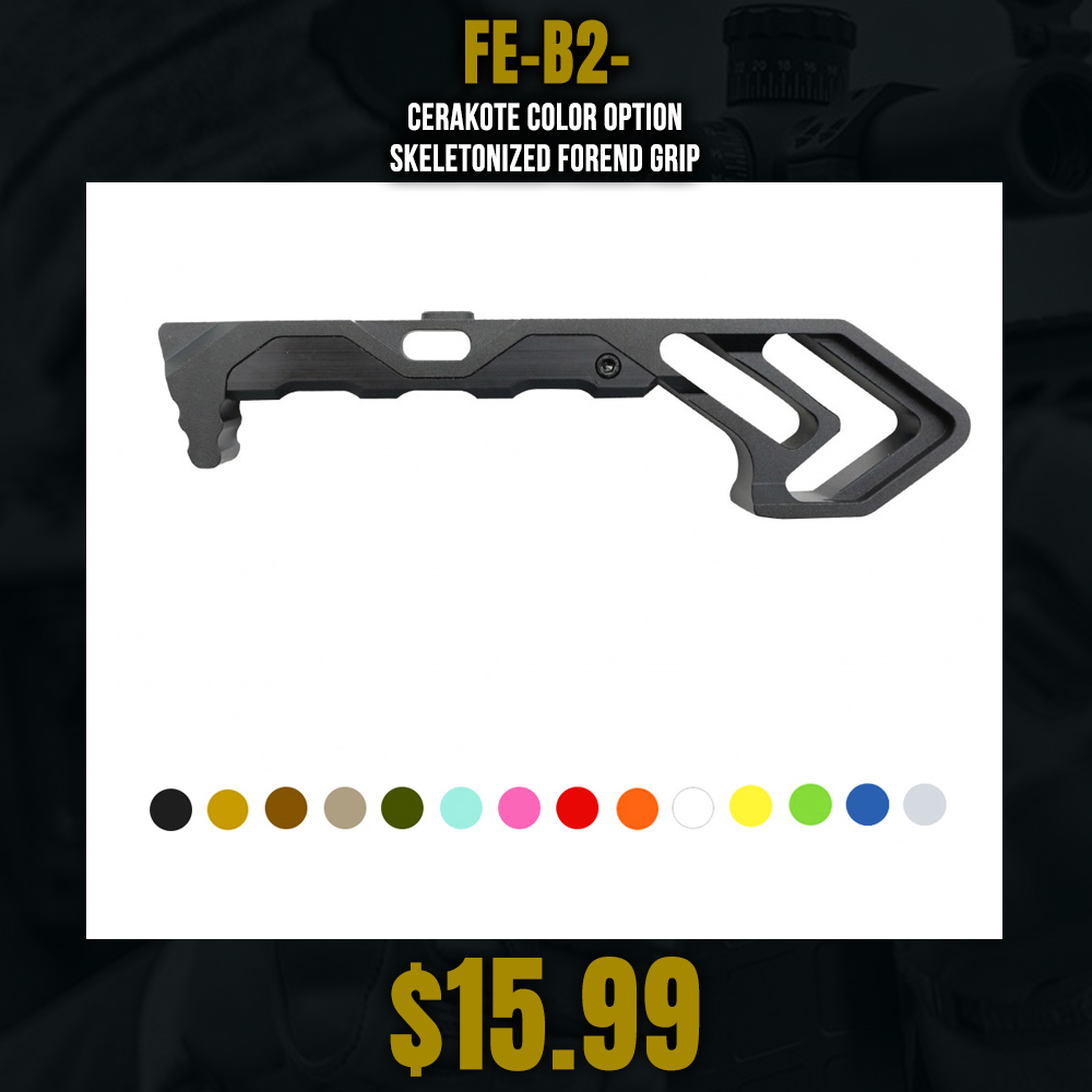 CERAKOTE COLOR OPTION| Skeletonized Forend Grip