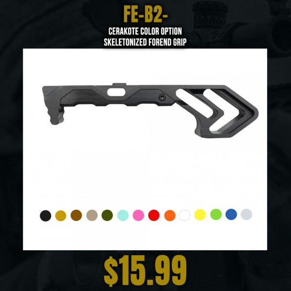 CERAKOTE COLOR OPTION| Skeletonized Forend Grip