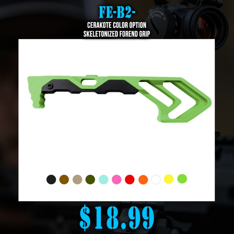 CERAKOTE COLOR OPTION| Skeletonized Forend Grip CERAKOTE COLOR OPTION| Skeletonized Forend Grip