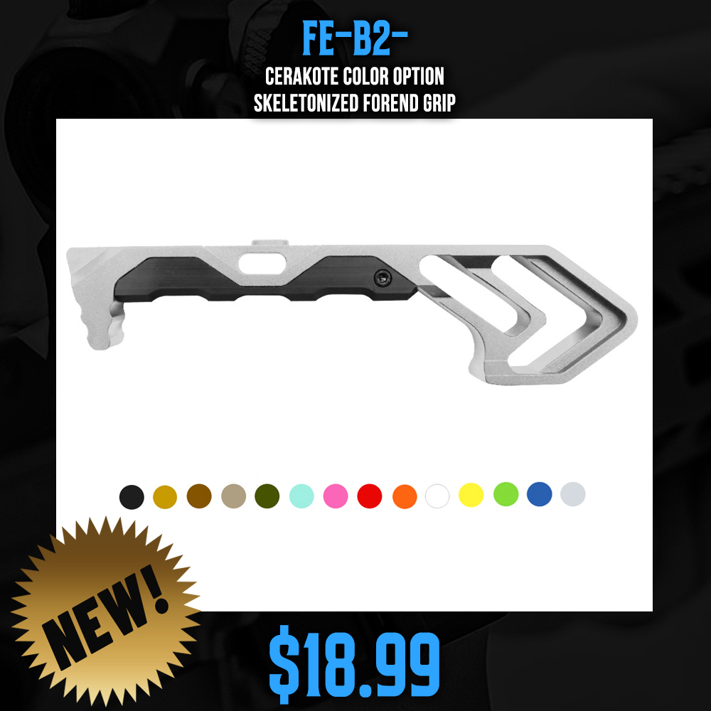 CERAKOTE COLOR OPTION| Skeletonized Forend Grip CERAKOTE COLOR OPTION| Skeletonized Forend Grip