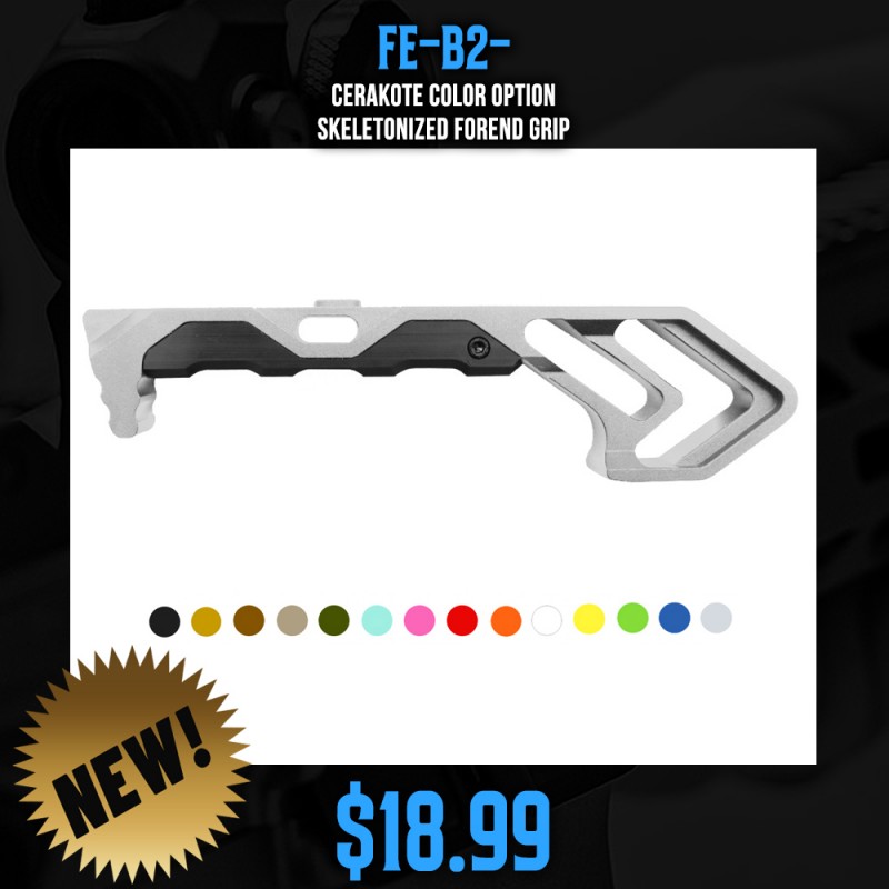 CERAKOTE COLOR OPTION| Skeletonized Forend Grip CERAKOTE COLOR OPTION| Skeletonized Forend Grip