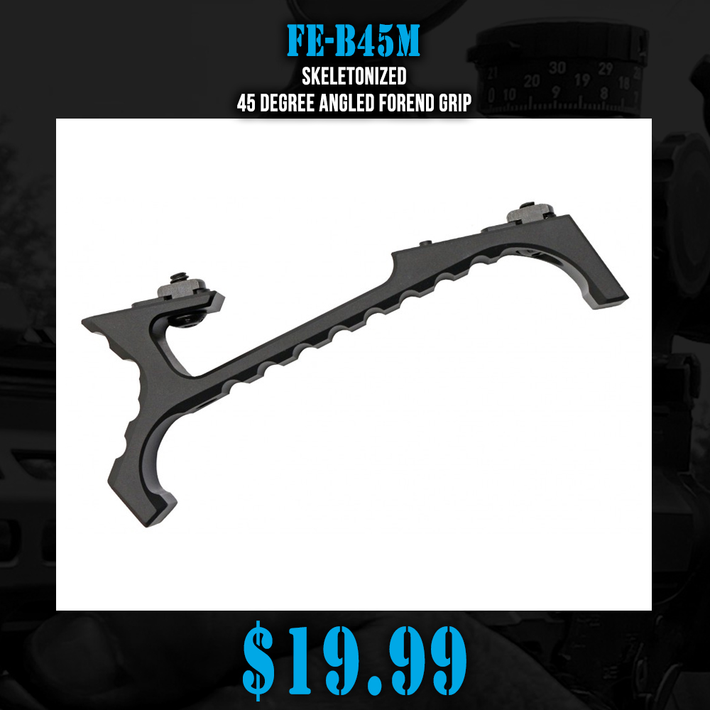 Skeletonized 45 Degree Angled Forend Grip Skeletonized 45 Degree Angled Forend Grip