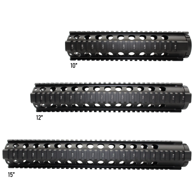 AR-15 Extended Length One Piece Free Float Handguard