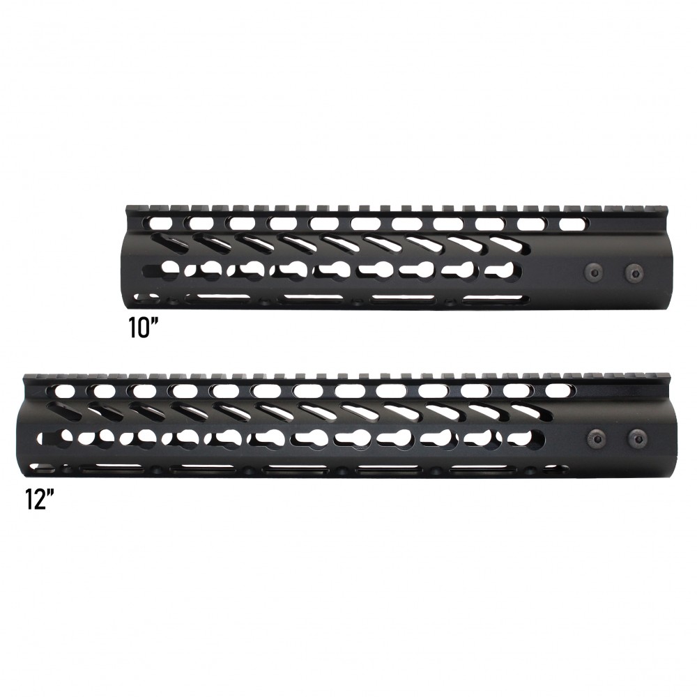 AR-15 Super Slim Keymod Free Float Handguard 223 556 Steel Barrel Nut