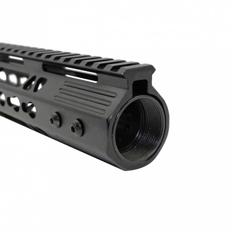 AR-15 10" Ultra Slim Keymod Handguard w/ FREE Flip Up Sights