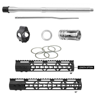 HANDGUARD LENGTH OPTION| AR-15 Stainless Steel Barrel, Muzzle Brake, Gas Block and Gas Tube Bundle 6