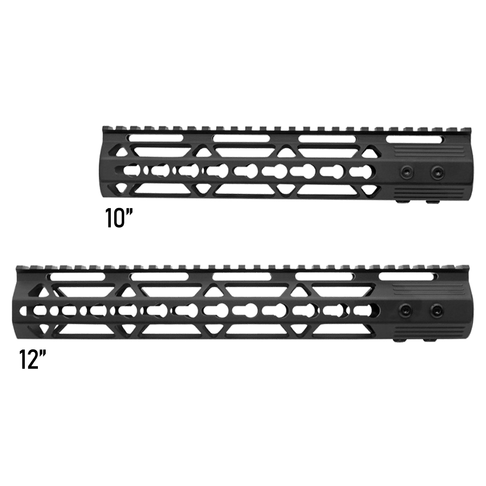 AR-15 Ultra Slim Keymod Handguards V2 W/ Steel Barrel Nut