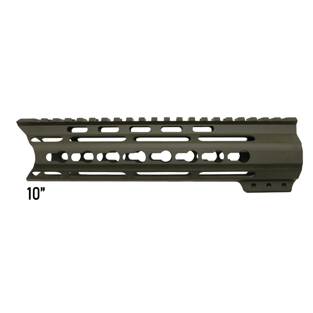 Cerakote OD-Green | AR-15 Angle Cut Clamp On Keymod Handguard | Made In U.S.A