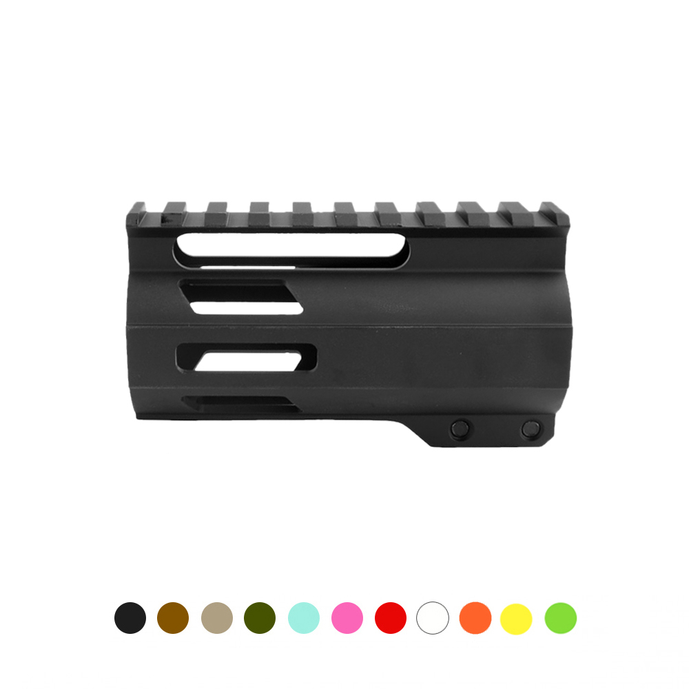 CERAKOTE COLOR OPTION| AR-15 4" M-Lok Super Slim Free Float Handguard W/ 2" & 3" M-Lok Rail Sections