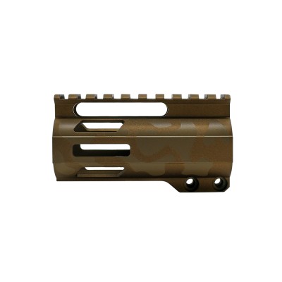 CERAKOTE CAMO BBR | AR-15 4" M-Lok Super Slim Free Float Handguard - Base BBR - Pattern - FDE