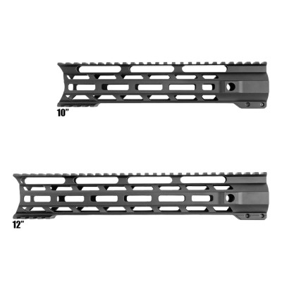 AR-15 Combat Modular M-Lok Handguard "C" Cut - Black| OPTION LENGTH 