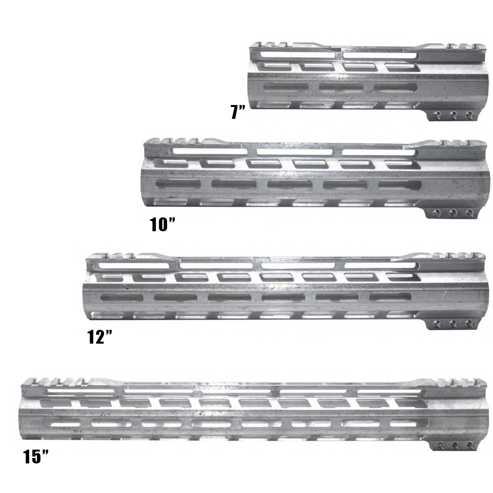 AR-15 M-Lok Handguard Super Slim Free Float - Raw