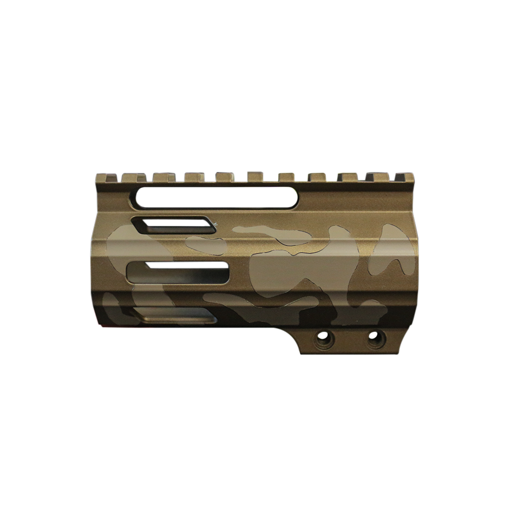 CERAKOTE CAMO BBR | AR-15 4" Parallelogram M-Lok Handguard - Base BBR- Pattern - FDE - Made in USA CERAKOTE CAMO BBR | AR-15 4" Parallelogram M-Lok Handguard - Base BBR- Pattern - FDE - Made in USA