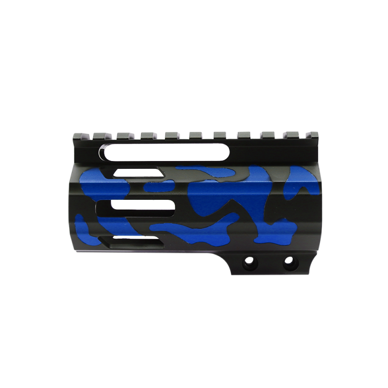 CERAKOTE CAMO BLU | AR-15 4" Parallelogram M-Lok Handguard - Base BLK - Pattern - BLU - Made in USA CERAKOTE CAMO BLU | AR-15 4" Parallelogram M-Lok Handguard - Base BLK - Pattern - BLU - Made in USA