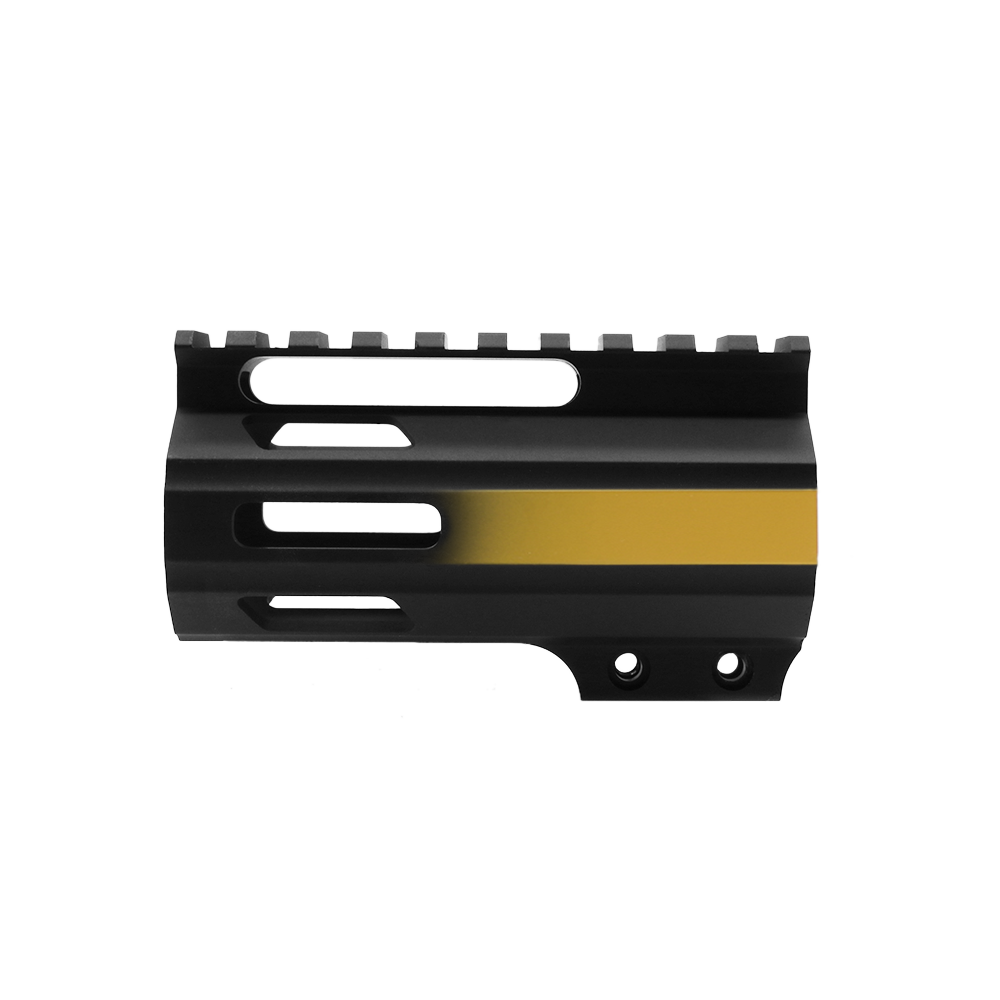 CERAKOTE GRADIENT GOLD | AR-15 4" Parallelogram M-Lok Handguard - Made in USA