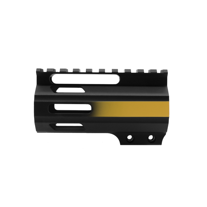 CERAKOTE GRADIENT GOLD | AR-15 4" Parallelogram M-Lok Handguard - Made in USA