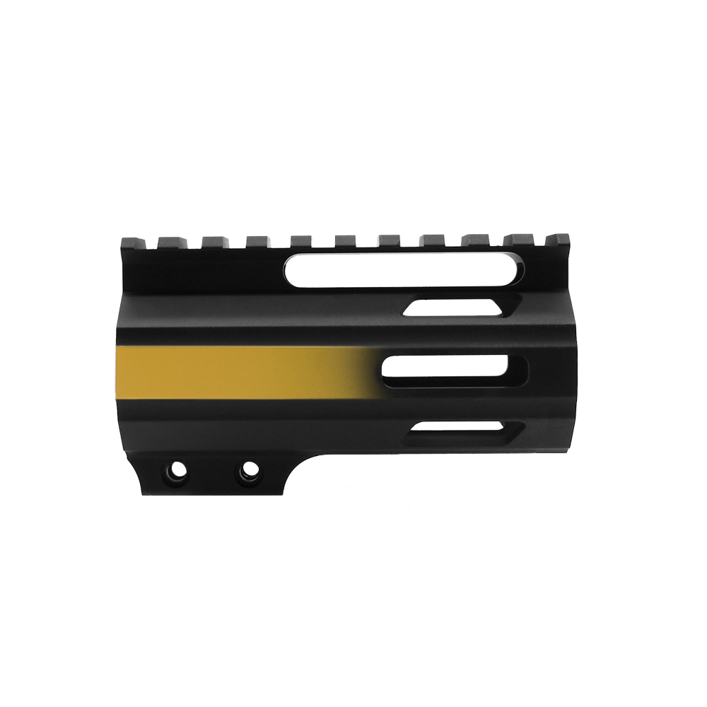 CERAKOTE GRADIENT GOLD | AR-15 4" Parallelogram M-Lok Handguard - Made in USA