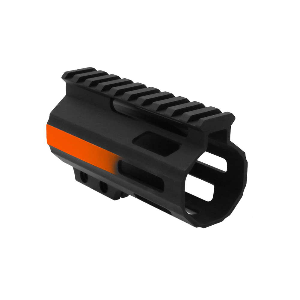 CERAKOTE GRADIENT HUNTER ORANGE | AR-15 4" Parallelogram M-Lok Handguard - Made in USA