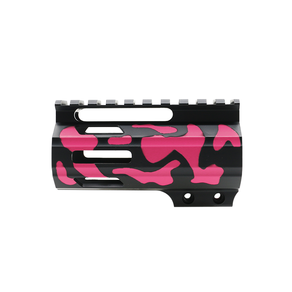 CERAKOTE CAMO PNK | AR-15 4" Parallelogram M-Lok Handguard - Base BLK - Pattern - PNK - Made in USA CERAKOTE CAMO PNK | AR-15 4" Parallelogram M-Lok Handguard - Base BLK - Pattern - PNK - Made in USA