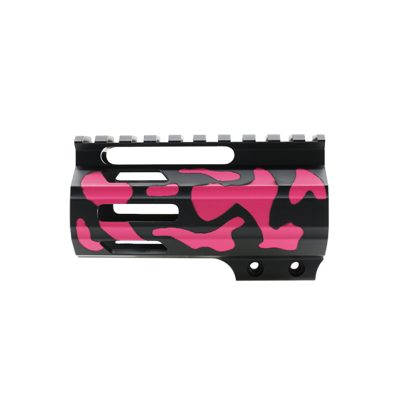 CERAKOTE CAMO PNK | AR-15 4" Parallelogram M-Lok Handguard - Base BLK - Pattern - PNK - Made in USA CERAKOTE CAMO PNK | AR-15 4" Parallelogram M-Lok Handguard - Base BLK - Pattern - PNK - Made in USA