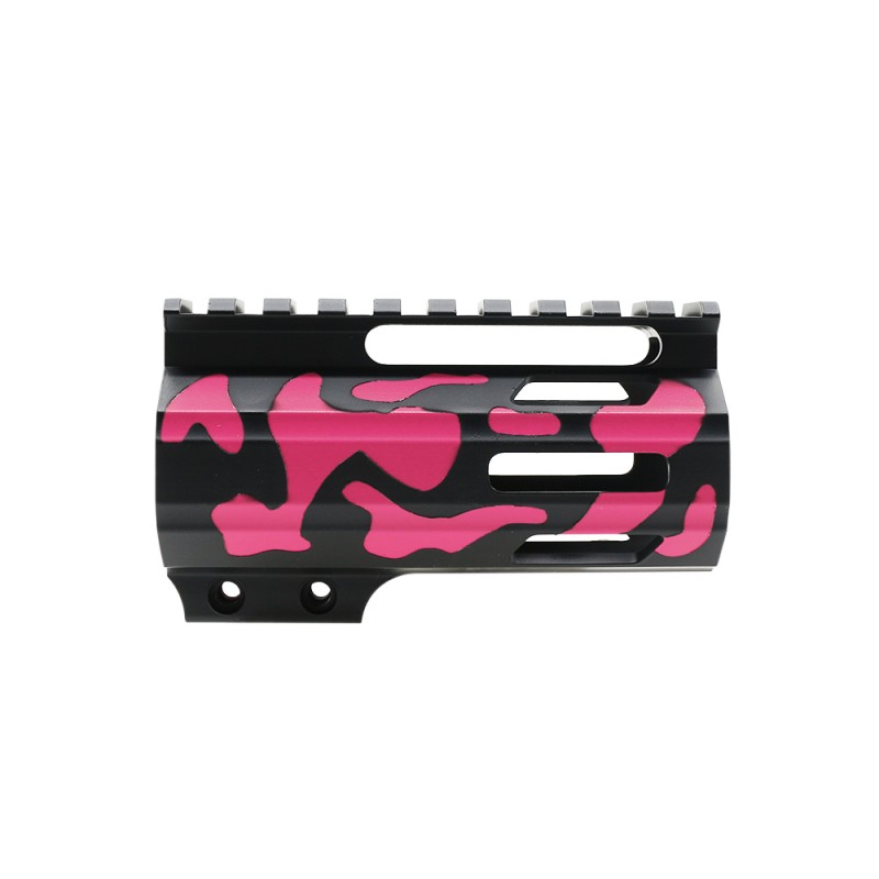 CERAKOTE CAMO PNK | AR-15 4" Parallelogram M-Lok Handguard - Base BLK - Pattern - PNK - Made in USA CERAKOTE CAMO PNK | AR-15 4" Parallelogram M-Lok Handguard - Base BLK - Pattern - PNK - Made in USA