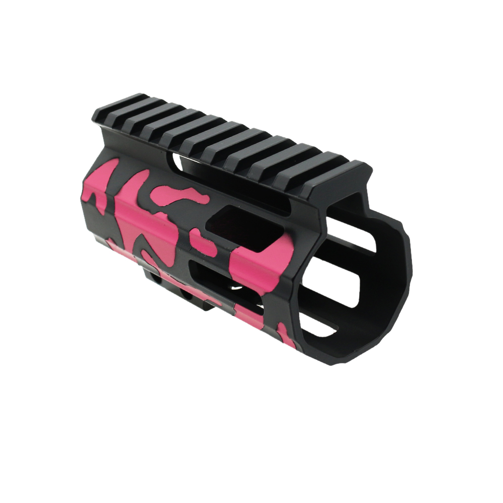 CERAKOTE CAMO PNK | AR-15 4" Parallelogram M-Lok Handguard - Base BLK - Pattern - PNK - Made in USA CERAKOTE CAMO PNK | AR-15 4" Parallelogram M-Lok Handguard - Base BLK - Pattern - PNK - Made in USA