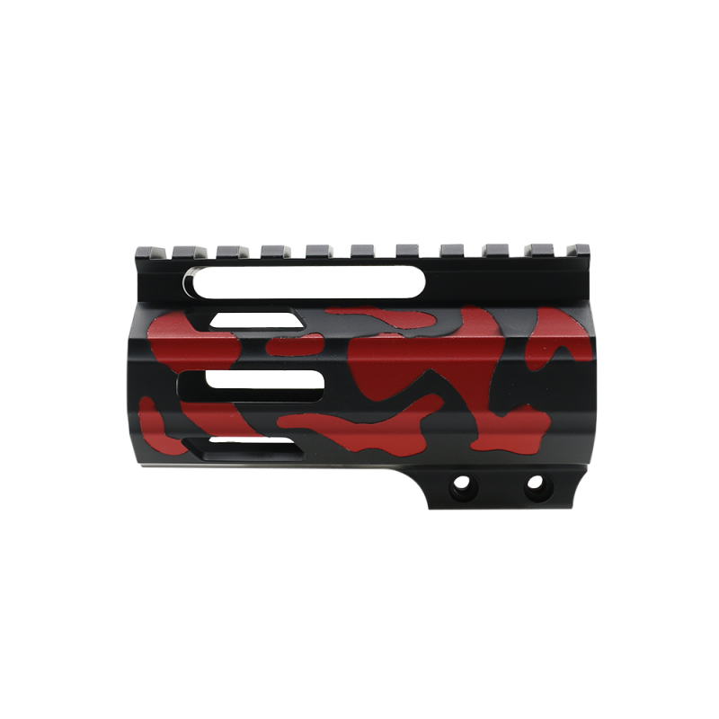 CERAKOTE CAMO RED | AR-15 4" Parallelogram M-Lok Handguard - Base BLK - Pattern - RED - Made in USA CERAKOTE CAMO RED | AR-15 4" Parallelogram M-Lok Handguard - Base BLK - Pattern - RED - Made in USA