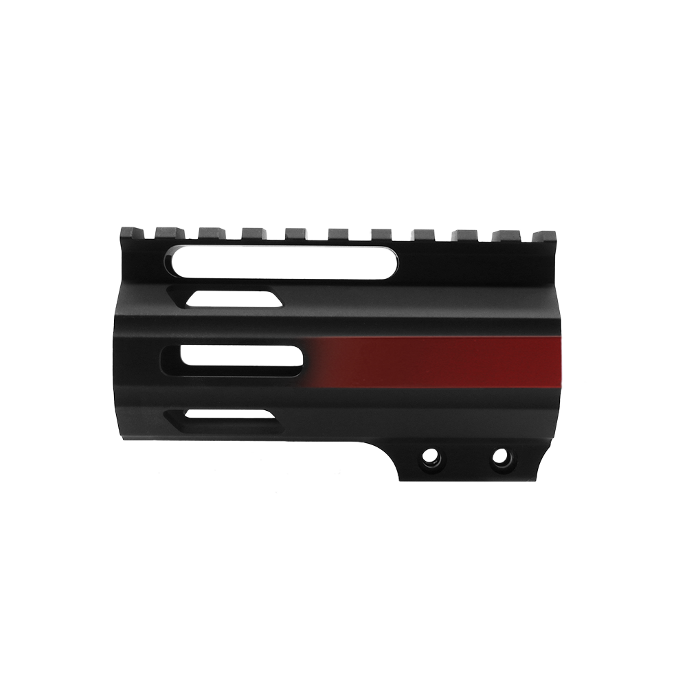 CERAKOTE GRADIENT RUBY RED | AR-15 4" Parallelogram M-Lok Handguard - Made in USA