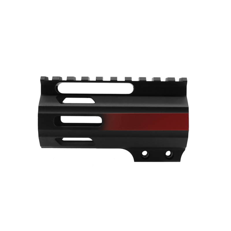CERAKOTE GRADIENT RUBY RED | AR-15 4" Parallelogram M-Lok Handguard - Made in USA