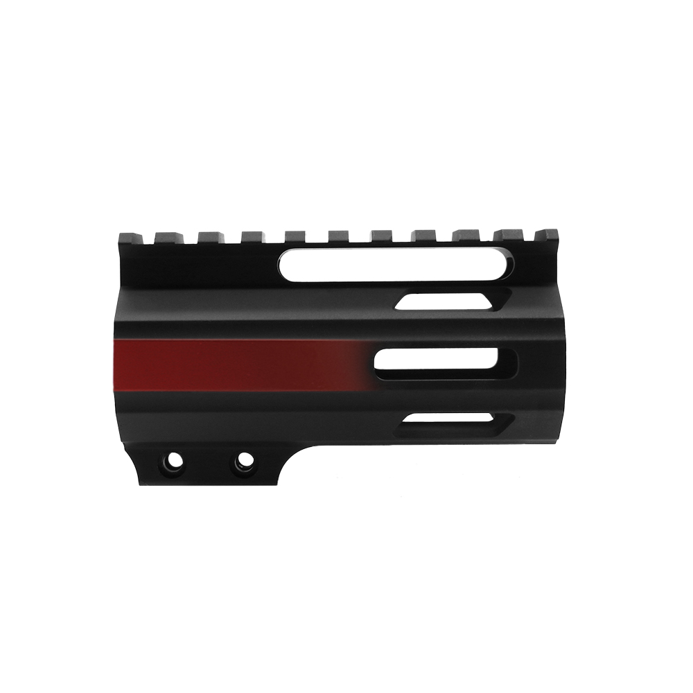 CERAKOTE GRADIENT RUBY RED | AR-15 4" Parallelogram M-Lok Handguard - Made in USA