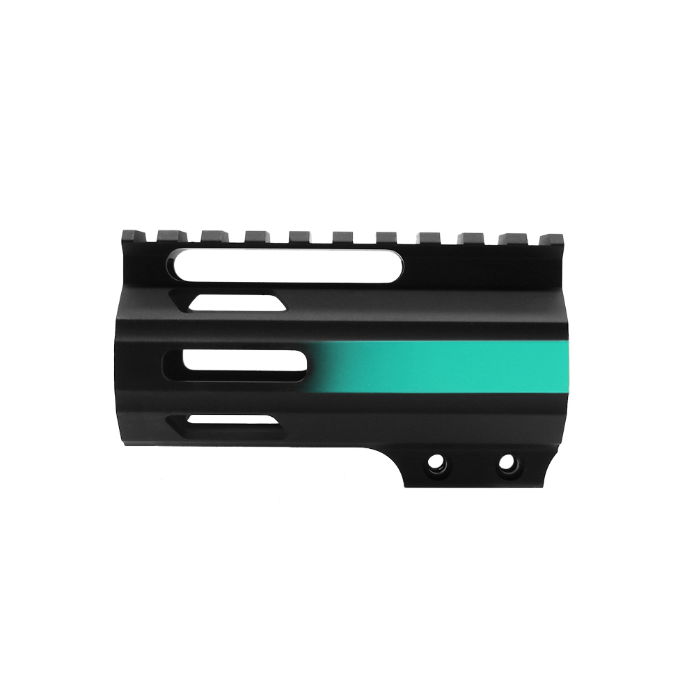 CERAKOTE GRADIENT ROBINS EGG | AR-15 4" Parallelogram M-Lok Handguard - Made in USA