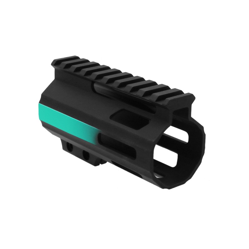 CERAKOTE GRADIENT ROBINS EGG | AR-15 4" Parallelogram M-Lok Handguard - Made in USA