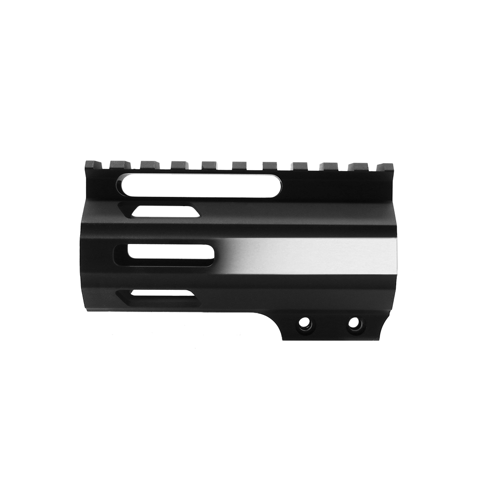 CERAKOTE GRADIENT BRIGHT WHITE | AR-15 4" Parallelogram M-Lok Handguard - Made in USA