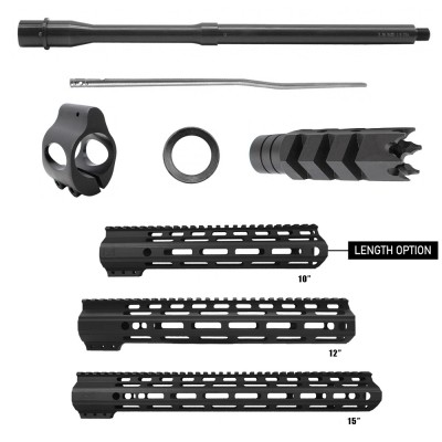 HANDGUARD LENGTH OPTION| AR-15 Parkerized Barrel, Muzzle Brake, Gas Block and Gas Tube Bundle 8