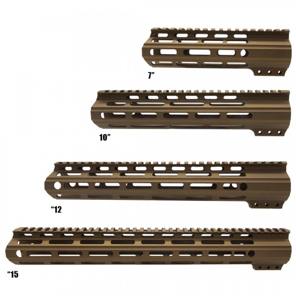 CERAKOTE BURNT BRONZE | AR-15 Angle Cut Clamp on M-LOK Handguard | Made in USA CERAKOTE BURNT BRONZE | AR-15 Angle Cut Clamp on M-LOK Handguard | Made in USA