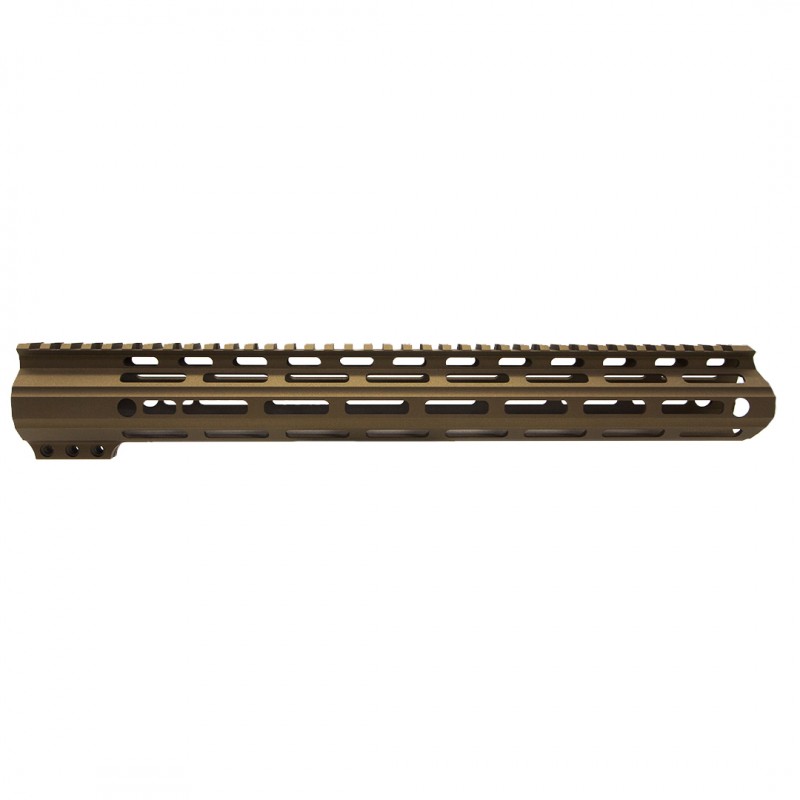 CERAKOTE BURNT BRONZE | AR-15 Angle Cut Clamp on M-LOK Handguard | Made in USA