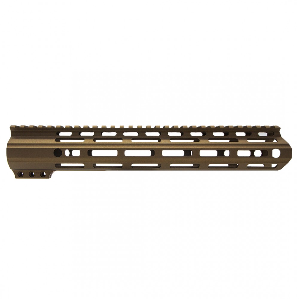 CERAKOTE BURNT BRONZE | AR-15 Angle Cut Clamp on M-LOK Handguard | Made in USA