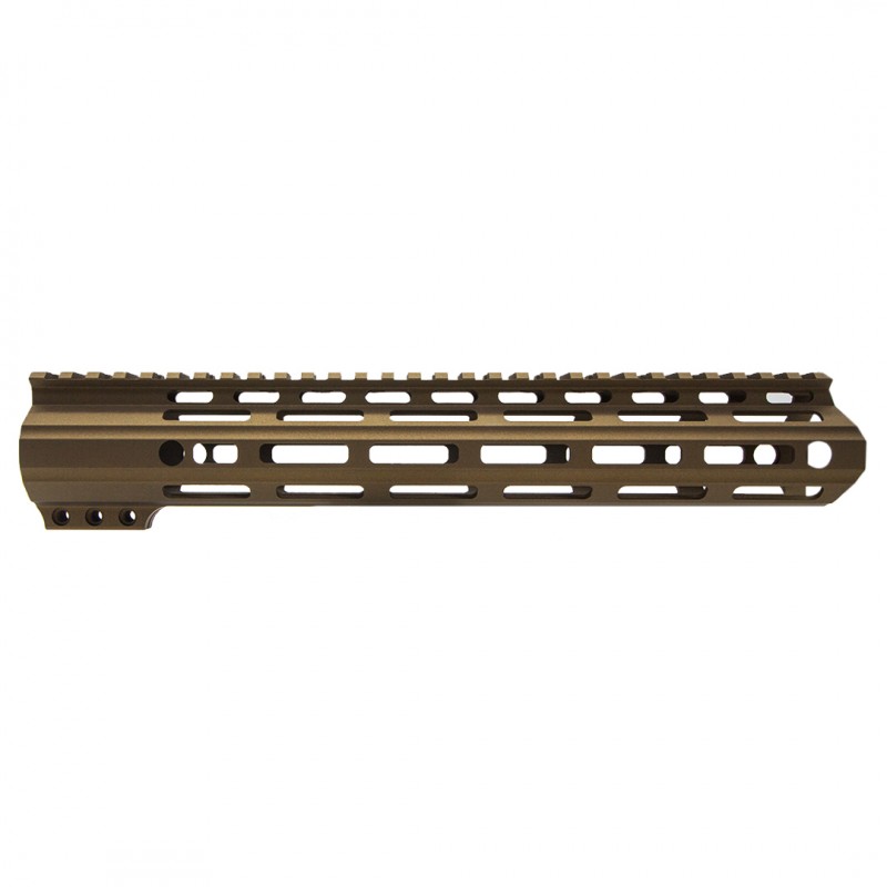 CERAKOTE BURNT BRONZE | AR-15 Angle Cut Clamp on M-LOK Handguard | Made in USA