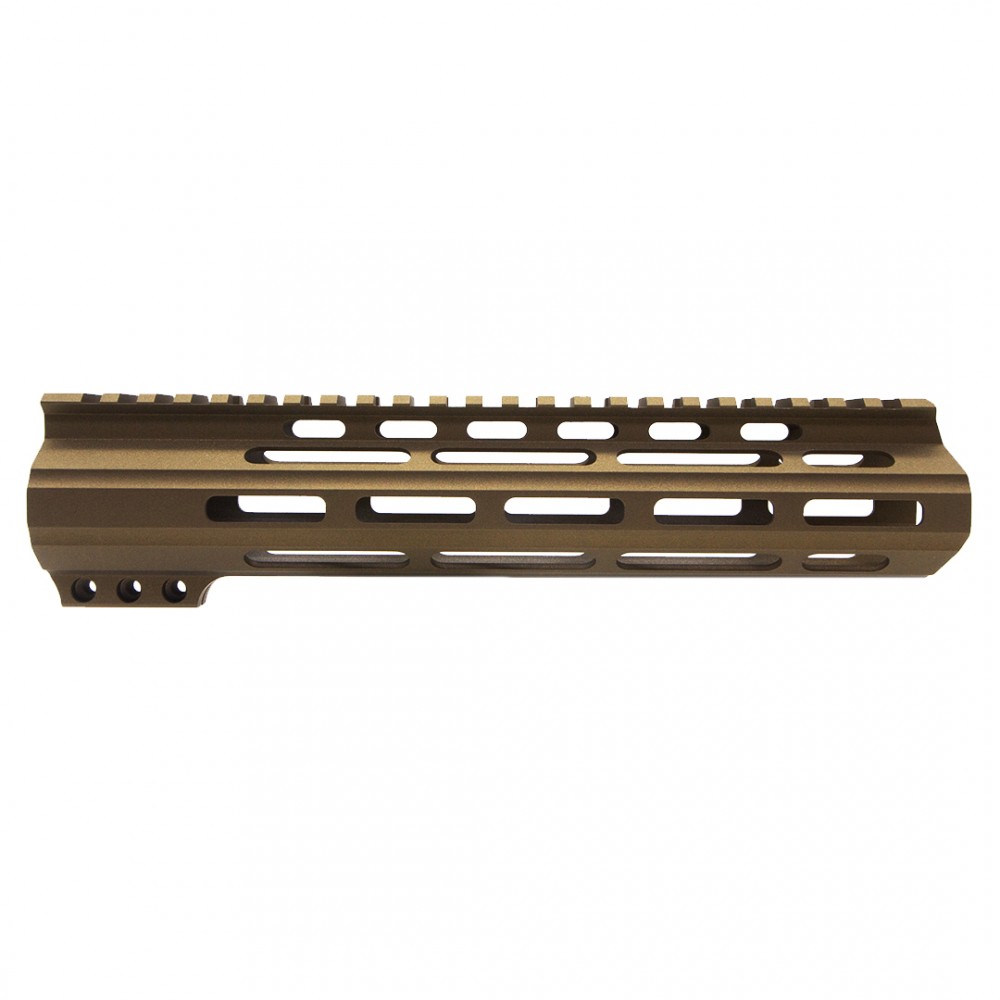 CERAKOTE BURNT BRONZE | AR-15 Angle Cut Clamp on M-LOK Handguard | Made in USA