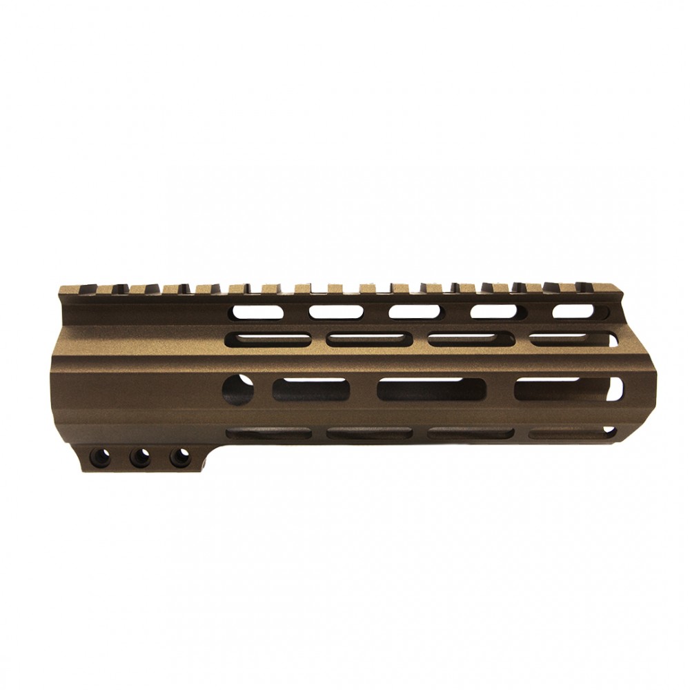 CERAKOTE BURNT BRONZE | AR-15 Angle Cut Clamp on M-LOK Handguard | Made in USA