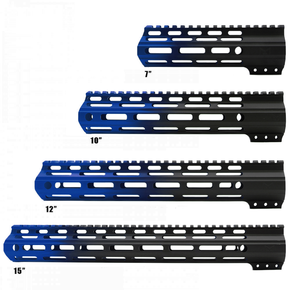 CERAKOTE GRADIENT BLU| AR-15 ANGLE CUT CLAMP ON M-LOK HANDGUARD-MADE IN U.S.A