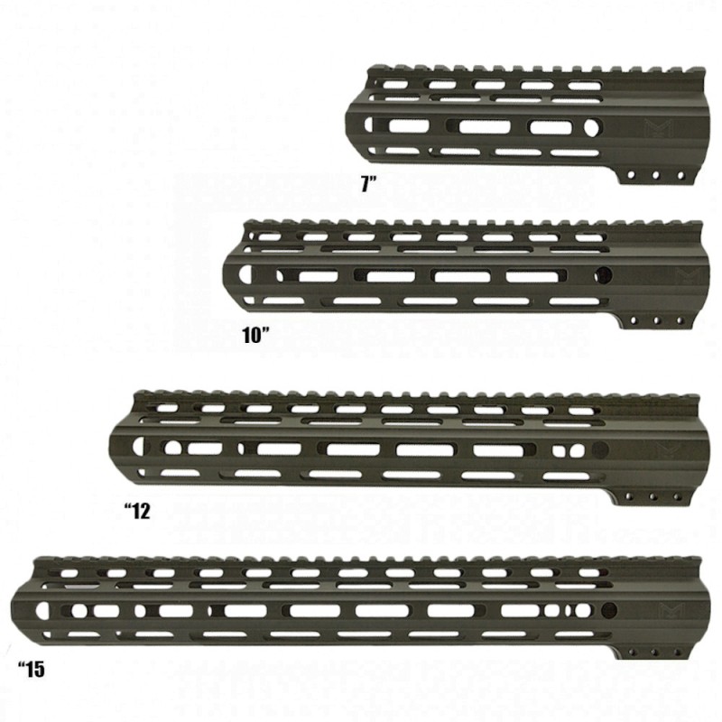 CERAKOTE OD-GREEN | AR-15 Angle Cut Clamp on M-LOK Handguard | Made in USA